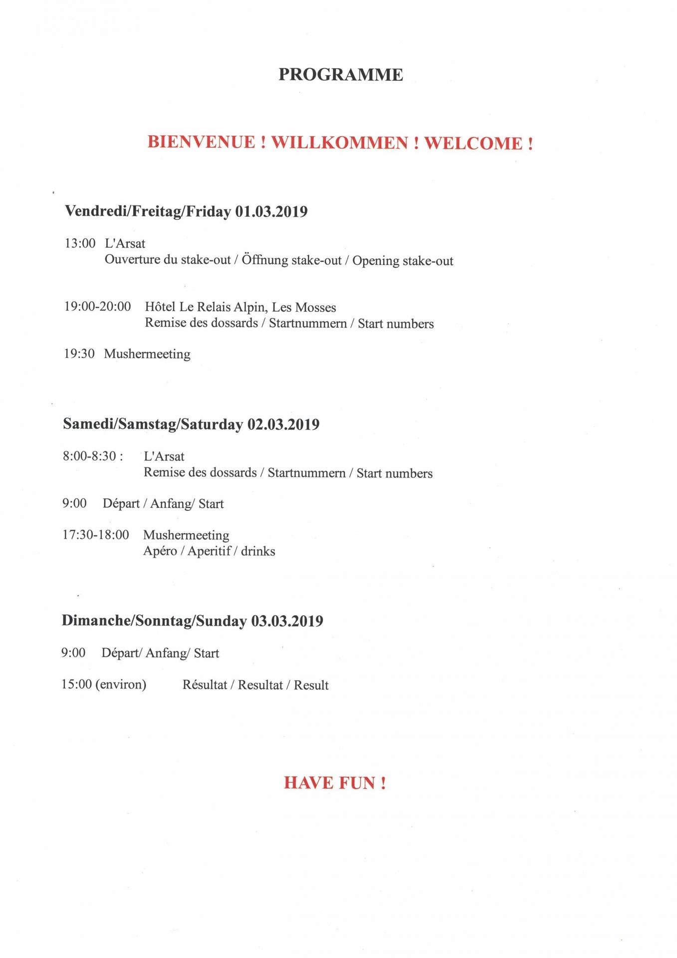 Programme
